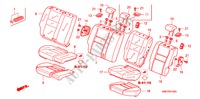 ACHTER ZITTING voor Honda CIVIC 1.8 TYPE S 3 deuren 6-versnellings handgeschakelde versnellingsbak 2008