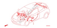 BEDRADINGSBUNDEL(RH)(3) voor Honda CIVIC 2.2 TYPE S 3 deuren 6-versnellings handgeschakelde versnellingsbak 2009