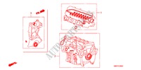 PAKKINGPAKKET(1.4L) voor Honda CIVIC 1.4 TYPE S    PLUS 3 deuren 6-versnellings handgeschakelde versnellingsbak 2009