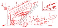 PORTIER VOERING(LH) voor Honda CIVIC 1.8 TYPE S 3 deuren 6-versnellings handgeschakelde versnellingsbak 2007
