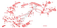 UITLAATPIJP/GELUIDDEMPER (2.0L) voor Honda CIVIC 2.0 TYPE R    RACE 3 deuren 6-versnellings handgeschakelde versnellingsbak 2008