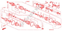 VOOR AANDRIJFAS/ HALVE AS(2.0L) voor Honda CIVIC 2.0 TYPE R    PLUS 3 deuren 6-versnellings handgeschakelde versnellingsbak 2009