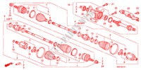 VOOR AANDRIJFAS/ HALVE AS(DIESEL) voor Honda CIVIC 2.2 TYPE S 3 deuren 6-versnellings handgeschakelde versnellingsbak 2009