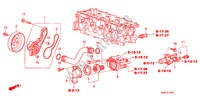 WATERPOMP(1.4L) voor Honda CIVIC 1.4 TYPE S    PLUS 3 deuren 6-versnellings handgeschakelde versnellingsbak 2009