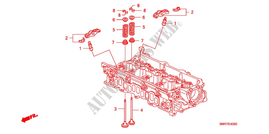 KLEP/ZWAAI ARM(DIESEL) voor Honda CIVIC 2.2 TYPE S     DPF 3 deuren 6-versnellings handgeschakelde versnellingsbak 2008