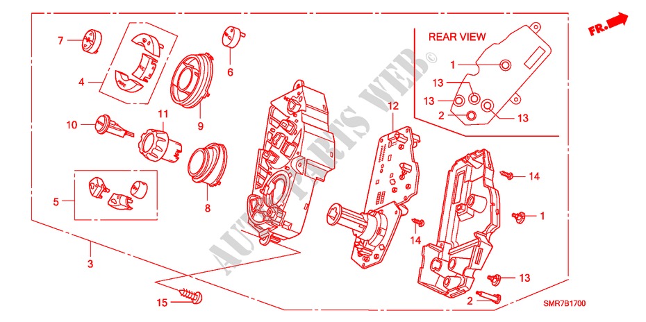 VERWARMING REGELAAR(LH) voor Honda CIVIC 2.2 TYPE S     DPF 3 deuren 6-versnellings handgeschakelde versnellingsbak 2008