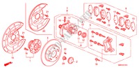 ACHTER REM voor Honda CIVIC 1.8 TYPE-S 3 deuren 6-versnellings handgeschakelde versnellingsbak 2010