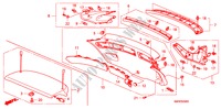 ACHTERKLEP VOERING voor Honda CIVIC 2.2 TYPE-S    PLUS 3 deuren 6-versnellings handgeschakelde versnellingsbak 2011