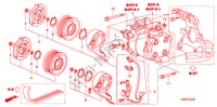 AIRCONDITIONER(COMPRESSOR)(1.8L) voor Honda CIVIC 1.8 BASE 3 deuren 6-versnellings handgeschakelde versnellingsbak 2010
