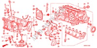 CILINDERBLOK/OLIEPAN(1.4L) voor Honda CIVIC 1.4 TYPE-S 3 deuren 6-versnellings handgeschakelde versnellingsbak 2011