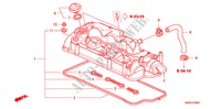 CILINDERKOP AFDEKKING(DIESEL) voor Honda CIVIC 2.2 BASE 3 deuren 6-versnellings handgeschakelde versnellingsbak 2010