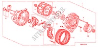 GENERATOR(MITSUBISHI)(1.8L) voor Honda CIVIC 1.8 BASE 3 deuren 6-versnellings handgeschakelde versnellingsbak 2010