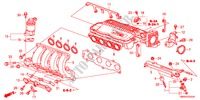 INLAAT SPRUITSTUK(1.4L) voor Honda CIVIC 1.4 TYPE-S 3 deuren 6-versnellings handgeschakelde versnellingsbak 2010