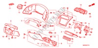 INSTRUMENTEN AFWERKING(LH)(BESTUURDERZIJKANT) voor Honda CIVIC 1.8 TYPE-S    PLUS 3 deuren intelligente transmissie IMT 2010