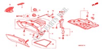 INSTRUMENTEN AFWERKING(RH)(PASSAGIERZIJKANT) voor Honda CIVIC 2.2 TYPE-S 3 deuren 6-versnellings handgeschakelde versnellingsbak 2011