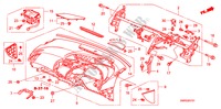 INSTRUMENTEN PANEEL(RH) voor Honda CIVIC 1.8 TYPE-S 3 deuren 6-versnellings handgeschakelde versnellingsbak 2010