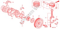 KRUKAS/ZUIGER(2.0L) voor Honda CIVIC 2.0 TYPE-R    PLUS 3 deuren 6-versnellings handgeschakelde versnellingsbak 2011