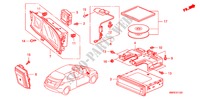 NAVIGATIE SYSTEEM(LH) voor Honda CIVIC 1.8 TYPE-S    PLUS 3 deuren intelligente transmissie IMT 2011