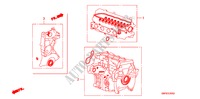 PAKKINGPAKKET(1.4L) voor Honda CIVIC 1.4 BASE 3 deuren 6-versnellings handgeschakelde versnellingsbak 2010