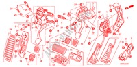 PEDAAL(RH) voor Honda CIVIC 1.8 TYPE-S    PLUS 3 deuren 6-versnellings handgeschakelde versnellingsbak 2010