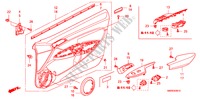 PORTIER VOERING(LH) voor Honda CIVIC 2.2 BASE 3 deuren 6-versnellings handgeschakelde versnellingsbak 2010