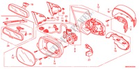 SPIEGEL voor Honda CIVIC 2.0 TYPE-R    PLUS 3 deuren 6-versnellings handgeschakelde versnellingsbak 2011