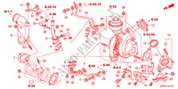 TURBOLADER(DIESEL) voor Honda CIVIC 2.2 BASE 3 deuren 6-versnellings handgeschakelde versnellingsbak 2011