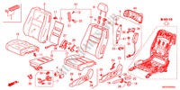 VOOR ZITTING(L.)(1.4L)(1.8L)(DIESEL) voor Honda CIVIC 1.8 TYPE-S 3 deuren 6-versnellings handgeschakelde versnellingsbak 2010