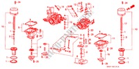 CARBURATEUR(R.)(L.) voor Honda CONCERTO GL 4 deuren 5-versnellings handgeschakelde versnellingsbak 1991