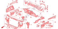 CHASSIS STRUKTUUR(VOOR SCHOT) voor Honda CONCERTO 1.6I-16 4 deuren 4-traps automatische versnellingsbak 1991