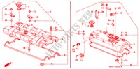 CILINDERKOP AFDEKKING voor Honda CONCERTO 1.6I-16 4 deuren 4-traps automatische versnellingsbak 1993