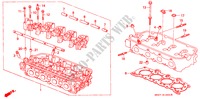 CILINDERKOP(SOHC) voor Honda CONCERTO 1.6I 4 deuren 5-versnellings handgeschakelde versnellingsbak 1991