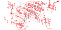 INSTRUMENTEN PANEEL(LH) voor Honda CONCERTO EX 4 deuren 5-versnellings handgeschakelde versnellingsbak 1990