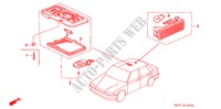 INTERIEUR VERLICHTING voor Honda CONCERTO 1.6I 4 deuren 4-traps automatische versnellingsbak 1993