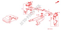 VERWARMING KANAAL(RH) voor Honda CONCERTO 1.6I-16 SE 4 deuren 5-versnellings handgeschakelde versnellingsbak 1993