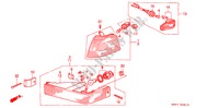 VOOR COMBINATIELICHT voor Honda CONCERTO 1.6I-16 4 deuren 4-traps automatische versnellingsbak 1993