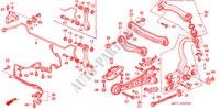 ACHTER STABILISATOR/ ACHTER ONDER ARM voor Honda ACCORD 2.0ILS 4 deuren 4-traps automatische versnellingsbak 1996