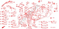 BEDRADINGSBUNDEL(RH) voor Honda ACCORD 1.8ILS 4 deuren 4-traps automatische versnellingsbak 1996