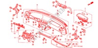 INSTRUMENTEN PANEEL(LH) voor Honda ACCORD 2.0ILS 4 deuren 4-traps automatische versnellingsbak 1996