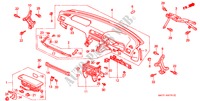 INSTRUMENTEN PANEEL(RH) voor Honda ACCORD 1.8ILS 4 deuren 4-traps automatische versnellingsbak 1996