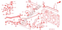 RADIATOR SLANG(DIESEL) voor Honda ACCORD 2.0ITD 4 deuren 5-versnellings handgeschakelde versnellingsbak 1996