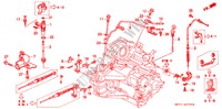 REGELHENDEL voor Honda ACCORD 1.8IS 4 deuren 4-traps automatische versnellingsbak 1996