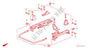 V. ZITTING COMPONENTEN (L.)(1) voor Honda ACCORD 2.0ITD 4 deuren 5-versnellings handgeschakelde versnellingsbak 1996