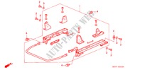 V. ZITTING COMPONENTEN (R.)(1) voor Honda ACCORD 1.8IS 4 deuren 5-versnellings handgeschakelde versnellingsbak 1996