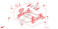 V. ZITTING COMPONENTEN (R.)(2) voor Honda ACCORD 1.8ILS 4 deuren 4-traps automatische versnellingsbak 1996