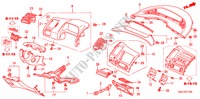 INSTRUMENTEN AFWERKING(BESTUURDERZIJKANT) (LH) voor Honda CIVIC 1.8 LS 4 deuren 6-versnellings handgeschakelde versnellingsbak 2007