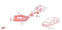 MISTLICHT voor Honda CIVIC 1.8 SES 4 deuren 6-versnellings handgeschakelde versnellingsbak 2006