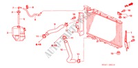 RADIATOR SLANG/RESERVETANK voor Honda CIVIC 1.6 LXI 4 deuren 5-traps automatische versnellingsbak 2007