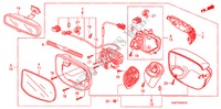 SPIEGEL(ZIJKANT DRAAIEN) (ELEKTRISCHE AFSTANDSBEDIENING) voor Honda CIVIC 1.6 S 4 deuren 5-traps automatische versnellingsbak 2007