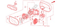 SPIEGEL voor Honda CIVIC LXI 4 deuren 5-traps automatische versnellingsbak 2006